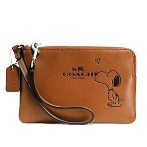Coach Peanuts Wristlet